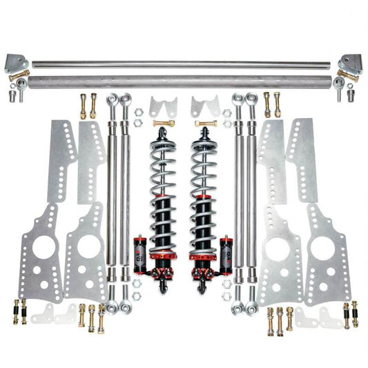 QA1 Heavy Duty Pro Rear Drag 4-Link System - MOD Shocks - 150lb Springs