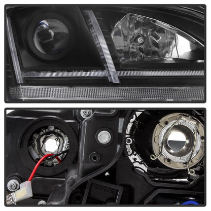 Spyder 08-15 Audi TT Halogen Projector Headlights w/Seq Turn Signal - Black (PRO-YD-ATT08-BK) SPYDER