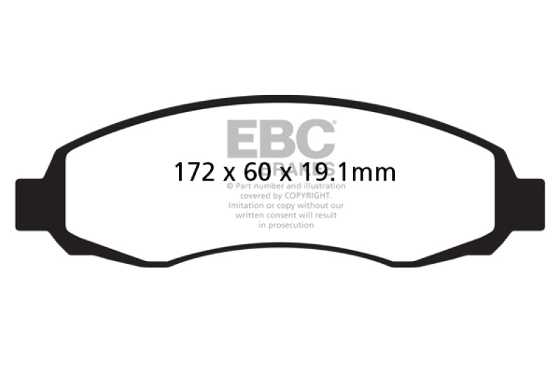 EBC YellowStuff Front Brake Pads - DP41647R EBC