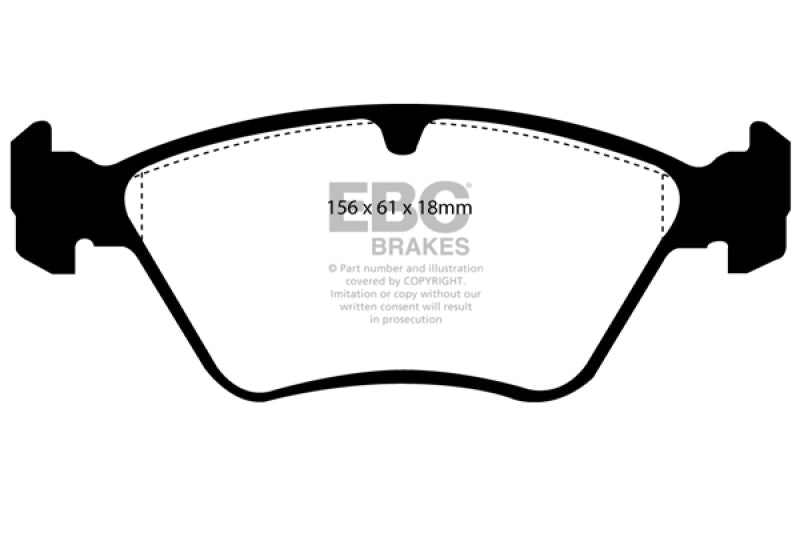 EBC YellowStuff Front Brake Pads - DP4976R EBC