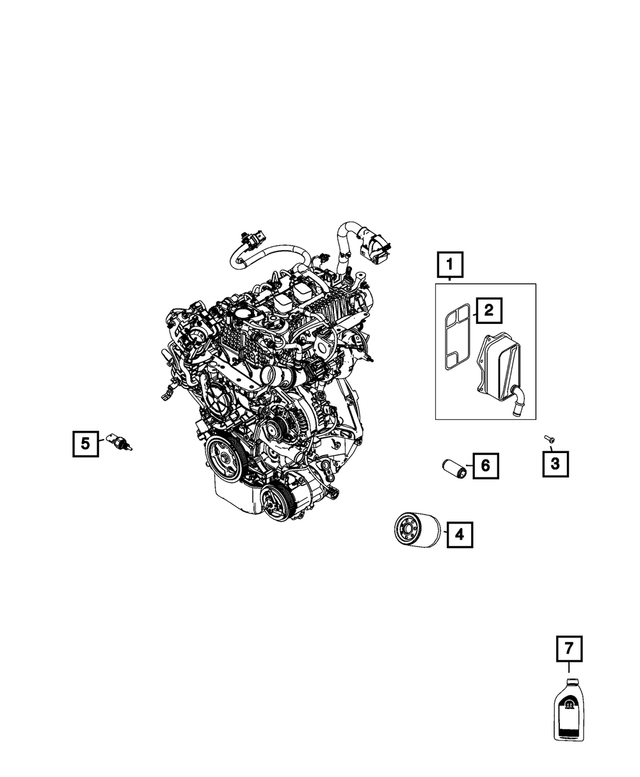 Genuine OEM Mopar 0w30 Engine Oil (68523988AA) X1