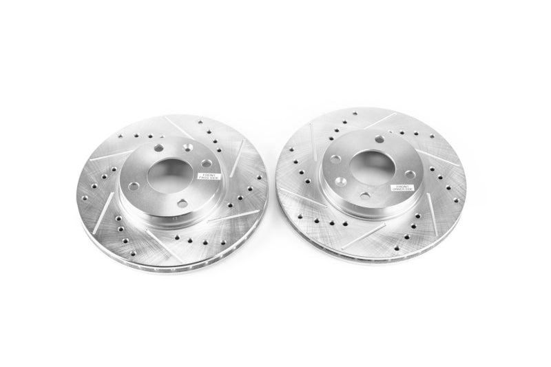 Power Stop 16-19 Chevrolet Spark Front Evolution Drilled & Slotted Rotors - Pair PowerStop