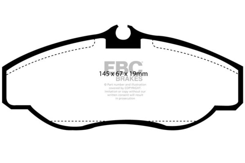EBC YellowStuff Front Brake Pads - DP41037R EBC