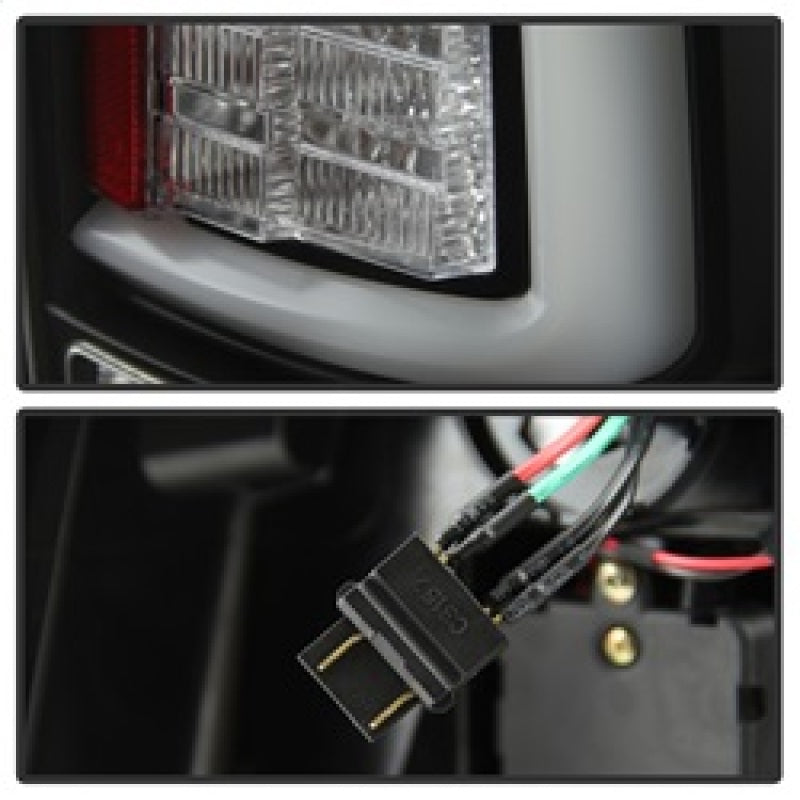 Spyder 09-16 Dodge Ram 1500 Light Bar LED Tail Lights - Black ALT-YD-DRAM09V2-LED-BK SPYDER