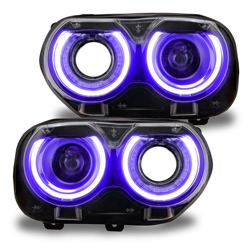 Oracle 15-21 Dodge Challenger RGB+W Headlight DRL Upgrade Kit - ColorSHIFT 2