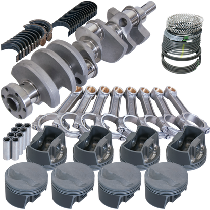 Eagle Ford 289/302 3.000in Crank 5.090in I-Beam Rods -5cc Flat Top 4.040in Pistons Rotating Assembly