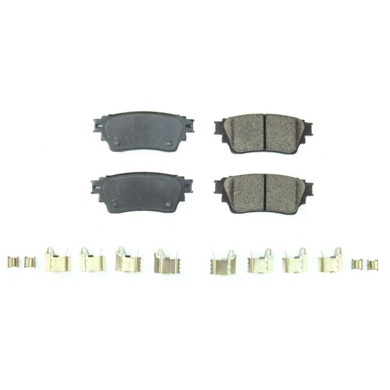 Power Stop 2019 Mitsubishi Eclipse Cross Rear Z17 Evolution Ceramic Brake Pads w/Hardware PowerStop
