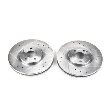 Power Stop 07-09 Mercedes-Benz E350 Front Evolution Drilled & Slotted Rotors - Pair PowerStop