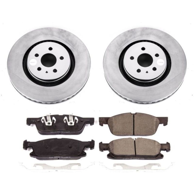 Power Stop 15-19 Ford Edge Front Z17 Evolution Geomet Coated Brake Kit PowerStop