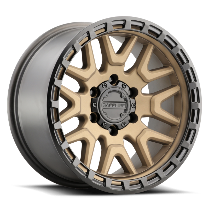 Raceline 953BZ Krank 16x8in / 5x114.3 BP / 0mm Offset / 72.62mm Bore - Bronze Wheel