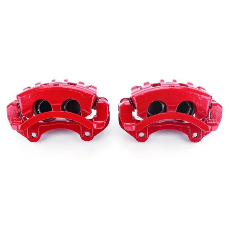 Power Stop 08-14 Cadillac CTS Front Red Calipers w/Brackets - Pair PowerStop