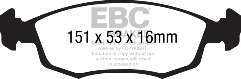 EBC Ultimax2 Front Brake Pads - UD1568 EBC