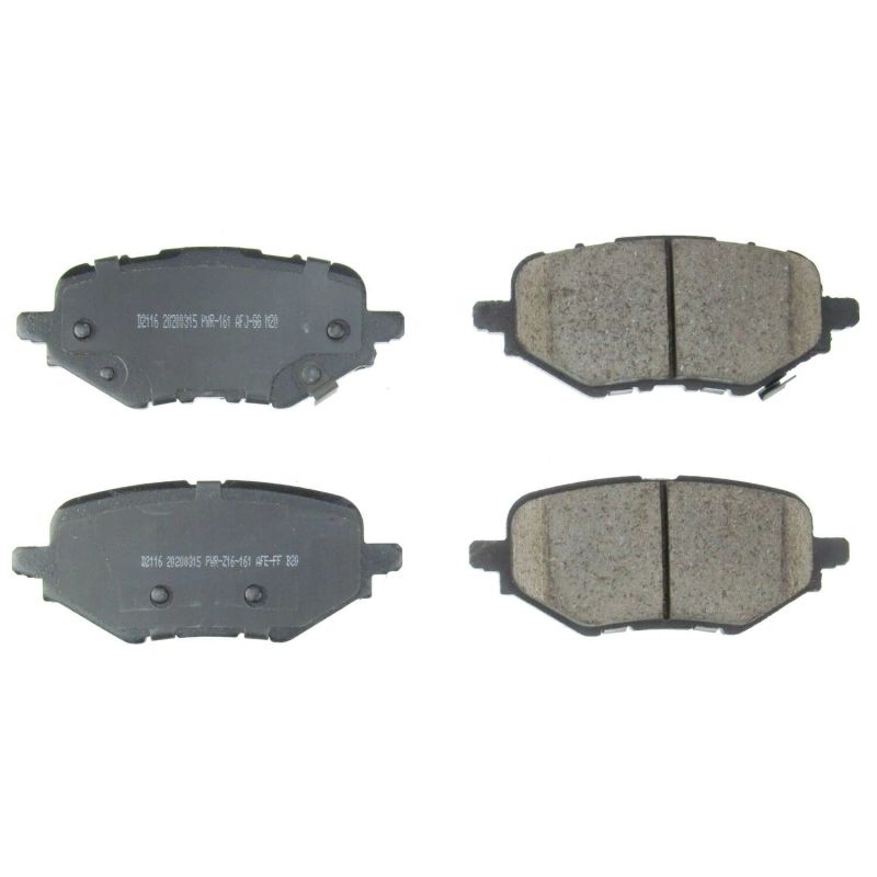 Power Stop 18-19 Honda Clarity Rear Z16 Evolution Ceramic Brake Pads PowerStop