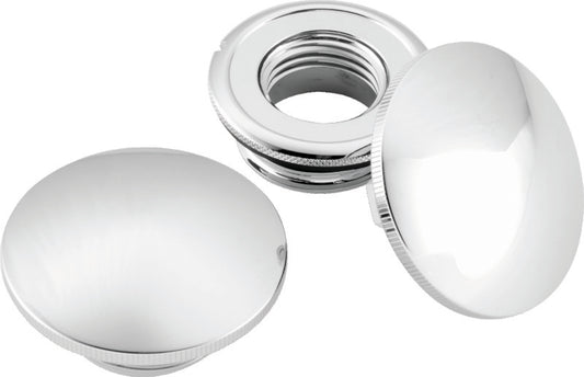 Bikers Choice 82-Up Chrome Slim Gas Cap Set Screw In - 482432