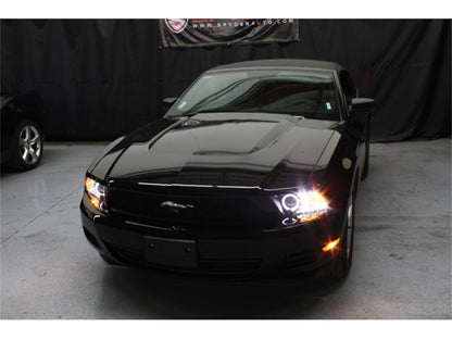 Spyder Ford Mustang 99-04 Projector Headlights LED Halo Black High H1 Low H1 PRO-YD-FM99-1PC-AM-BK SPYDER
