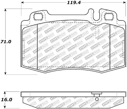 StopTech Street Disc Brake Pads - 305.08470 Stoptech