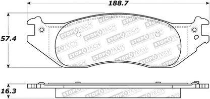 StopTech Premium Ceramic Brake Pads - 308.10450 Stoptech