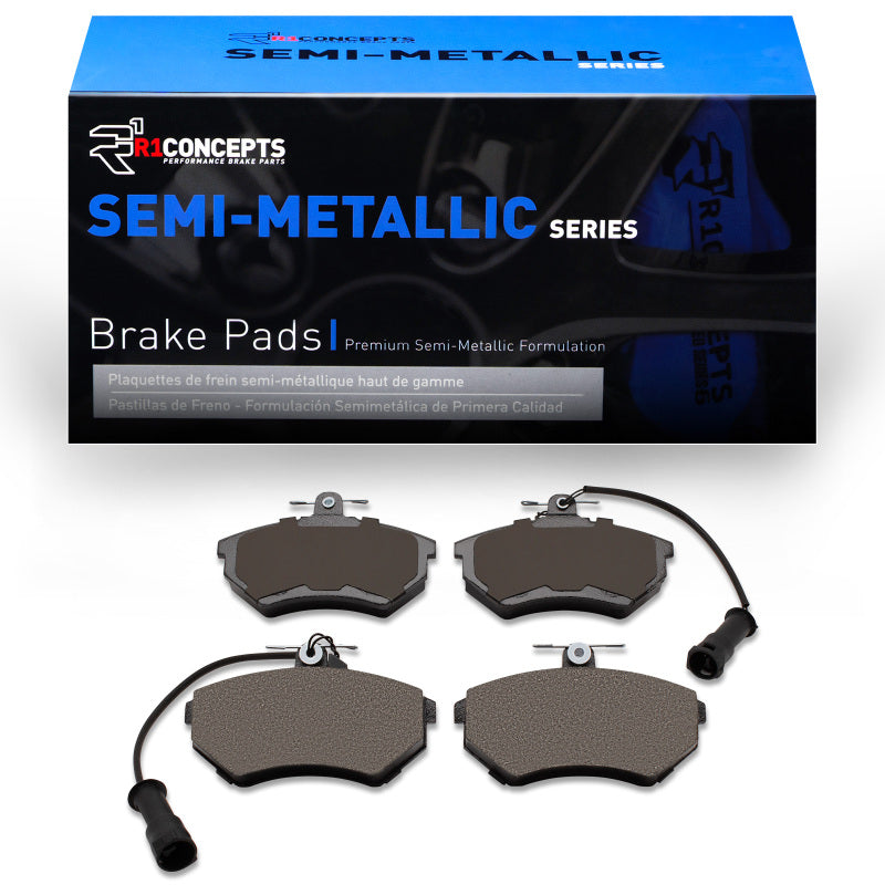 R1 Front Semi-Metallic Brake Pads 1983-1991 Audi 5000CS Turbo Quattro/100 & More - 2311-0290-00