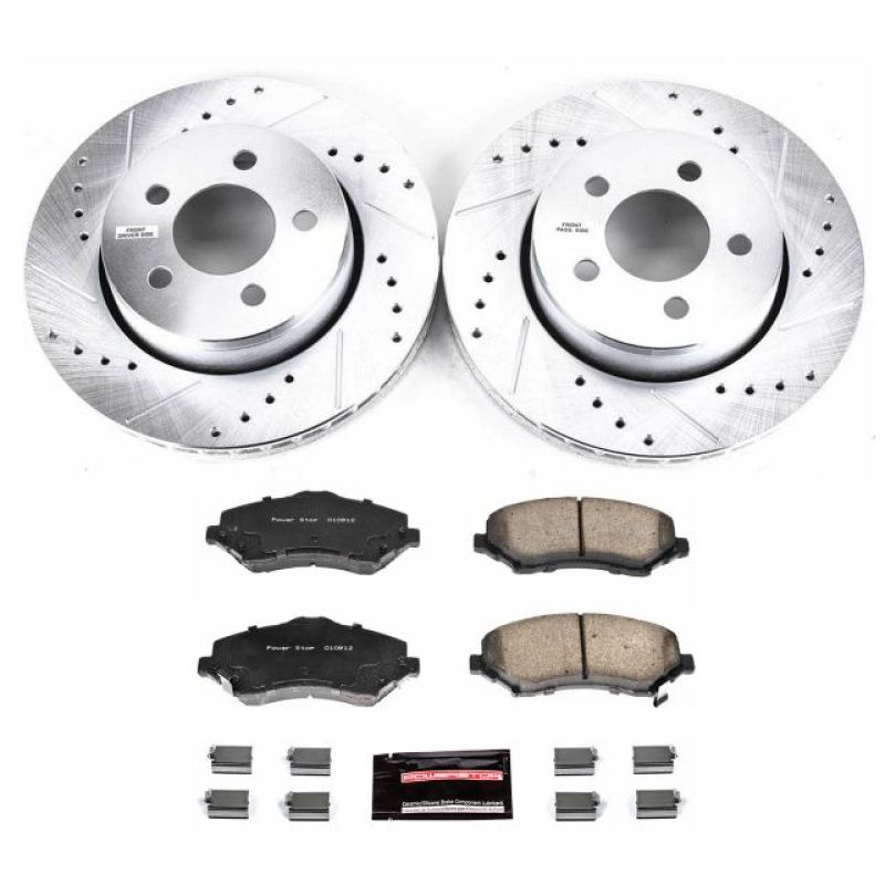 Power Stop 07-11 Dodge Nitro Front Z23 Evolution Sport Brake Kit PowerStop