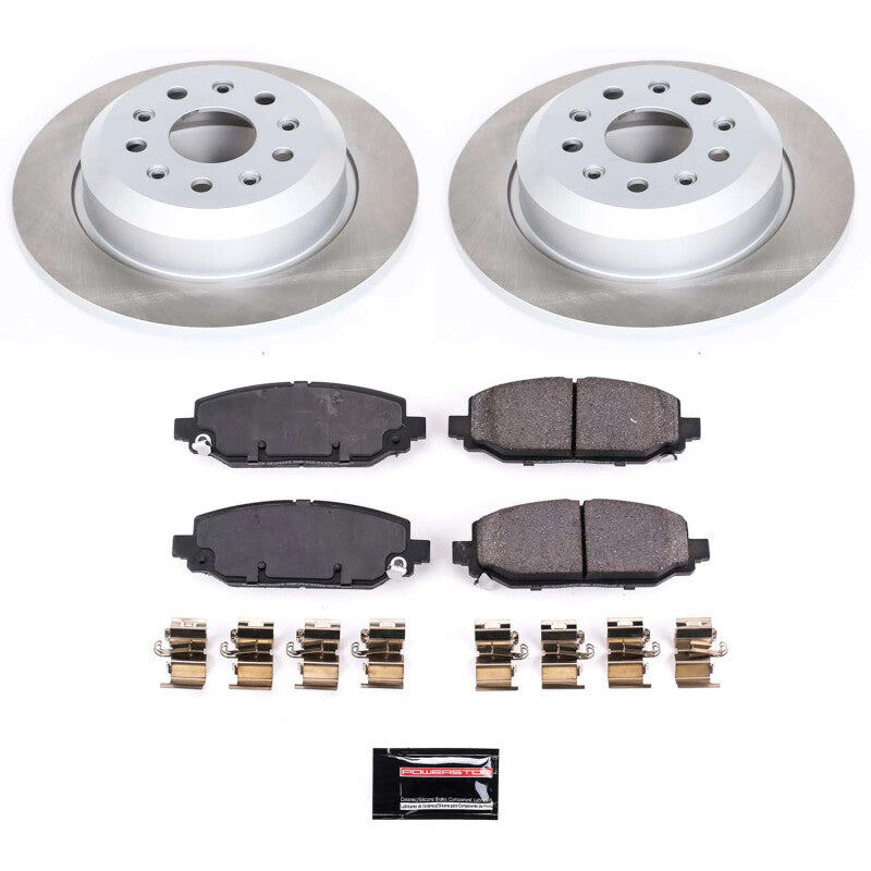 Power Stop 18-22 Jeep Wrangler Rear Semi-Coated Rotor Kit PowerStop