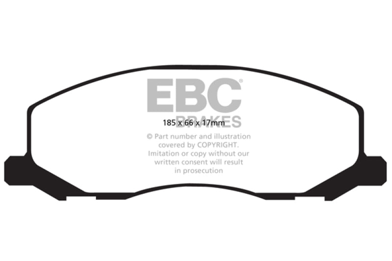 EBC YellowStuff Front Brake Pads - DP42015R EBC