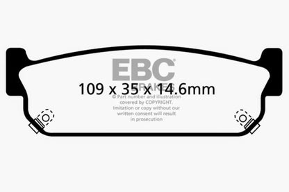 EBC BlueStuff Rear Brake Pads - DP51784NDX EBC