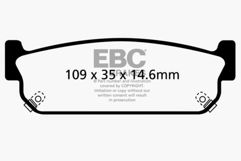 EBC Ultimax2 Rear Brake Pads - UD588 EBC