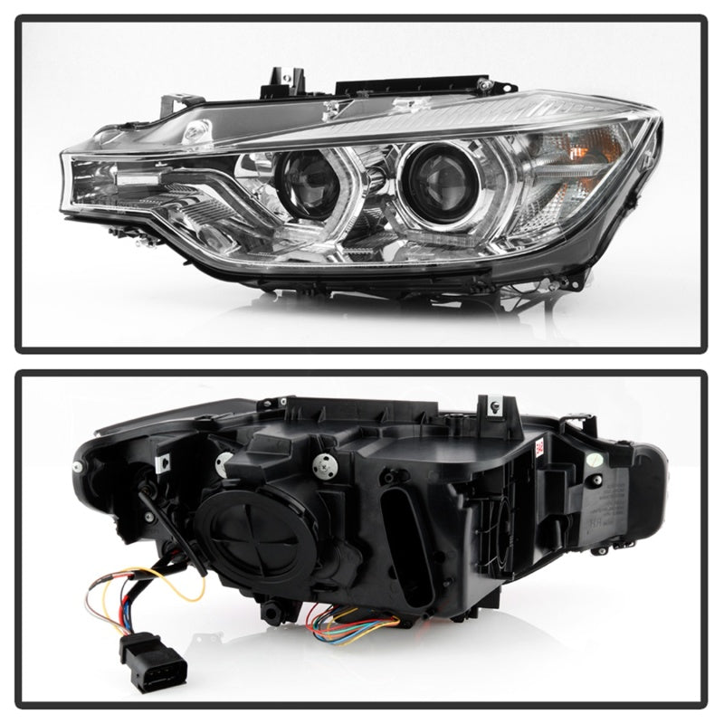 Spyder Signature BMW F30 3 Series 12-14 4DR Projector Headlights - Chrome (PRO-YD-BMWF3012-AFSHID-C) SPYDER
