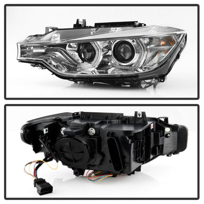 Spyder Signature BMW F30 3 Series 12-14 4DR Projector Headlights - Chrome (PRO-YD-BMWF3012-AFSHID-C) SPYDER