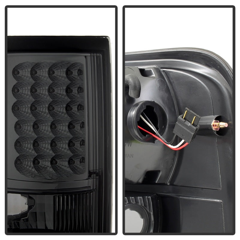 Xtune Ford F150 Styleside 04-08 (Not Fit Heritage & SVT) LED Tail Lights Smoke ALT-ON-FF15004-LED-SM SPYDER
