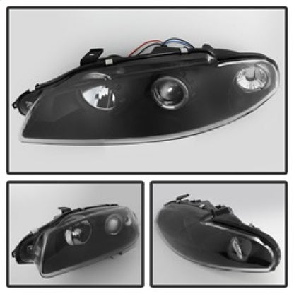 Spyder Mitsubishi Eclipse 97-99 Projector Headlights LED Halo Black High H1 Low H1 PRO-YD-ME97-HL-BK SPYDER