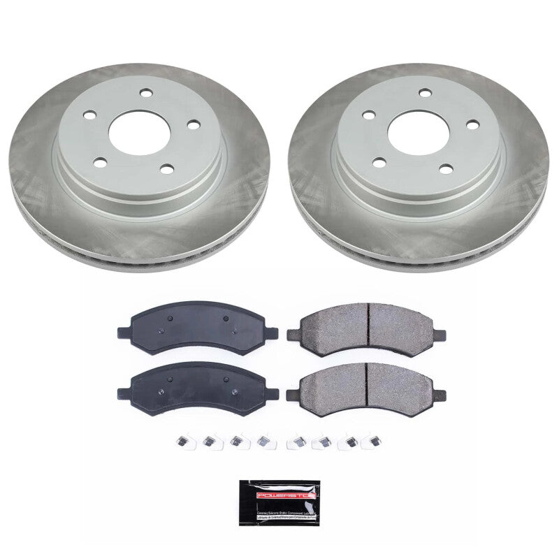 Power Stop 19-22 Ram 1500 Classic Front Semi-Coated Rotor Kit PowerStop