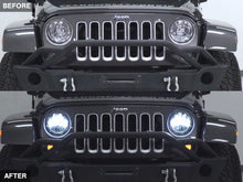 Load image into Gallery viewer, Raxiom07-18 Jeep Wrangler JK LED Halo Projector Headlights- Chrome Housing (Clear Lens)