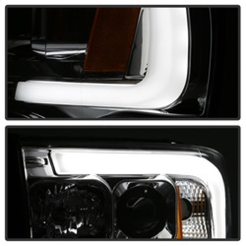 Spyder Dodge Ram 1500 02-05 V2 Projector Headlights - Light Bar DRL - Chrome PRO-YD-DR02V2-LB-C SPYDER