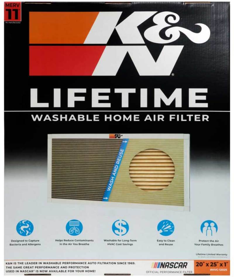 K&N HVAC Filter - 20 x 25 x 1 K&N Engineering