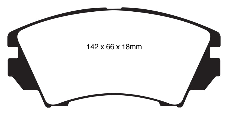 EBC YellowStuff Front Brake Pads - DP42014R EBC