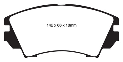 EBC YellowStuff Front Brake Pads - DP42014R EBC
