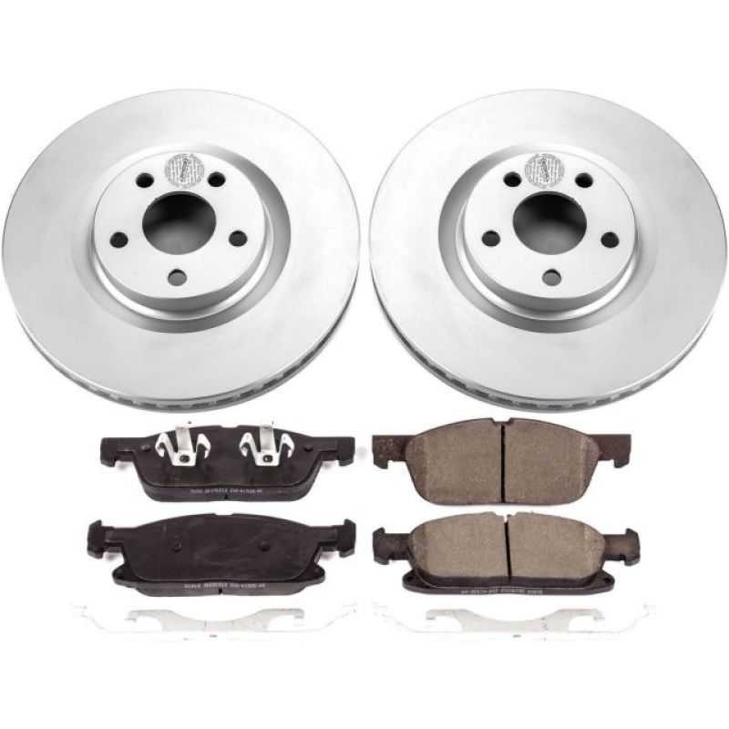 Power Stop 15-19 Ford Edge Front Z17 Evolution Geomet Coated Brake Kit PowerStop