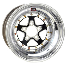 Load image into Gallery viewer, Weld Alumastar 2.0 15x10 / 5x4.5 BP / 4in. BS Polished Wheel - Black Non-Beadlock