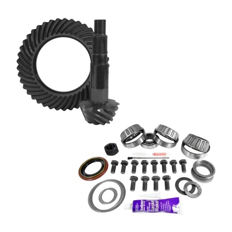 USA Standard Ring & Pinion Gear Set Dana 80 11.25in 3.73 Ratio w/ Install Kit 4.125in OD Head BRG Yukon Gear & Axle