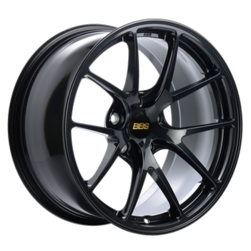 BBS RI-A 18x9.5 5x120 ET40 PFS Metallic Black Subtle Blue Flake Wheel -82mm PFS/Clip Req - RIA009BB RIA009BB