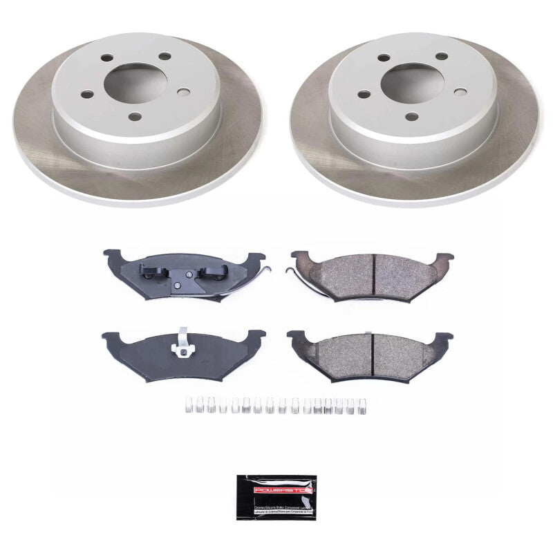 Power Stop 98-00 Plymouth Voyager Rear Semi-Coated Rotor Kit PowerStop