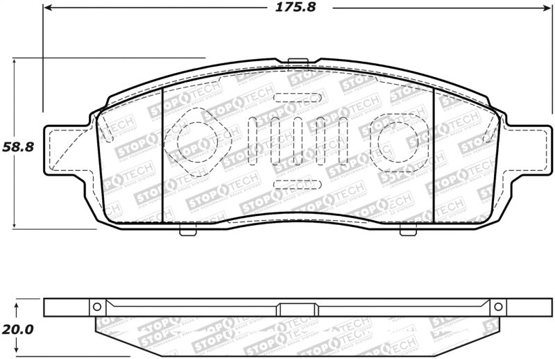 StopTech Street Disc Brake Pads - 305.13920 Stoptech