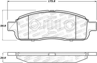 StopTech Street Disc Brake Pads - 305.13920 Stoptech