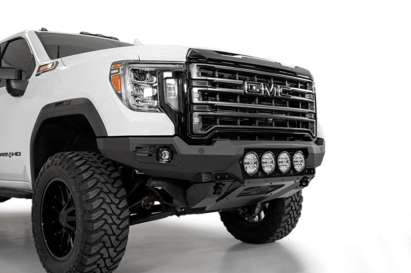 Addictive Desert Designs 20-23 GMC Sierra 2500/3500 Bomber Front Bumper - Black Addictive Desert Designs