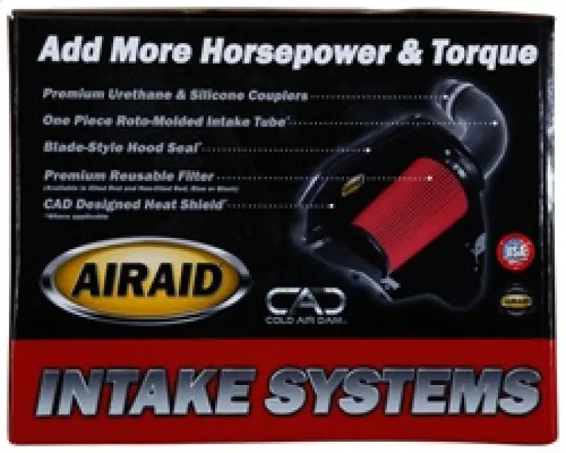 Airaid 11-14 Jeep GC / 11-13 Dodge Durango 3.6/5.7L CAD Intake System w/o Tube (Dry / Red Media) Airaid
