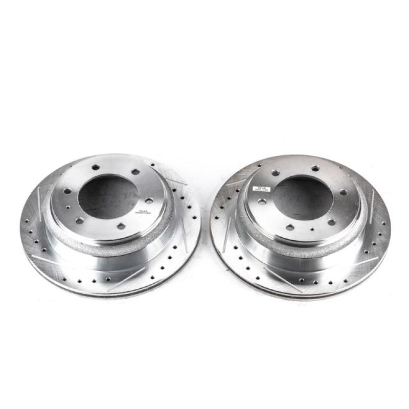 Power Stop 96-99 Acura SLX Rear Evolution Drilled & Slotted Rotors - Pair PowerStop