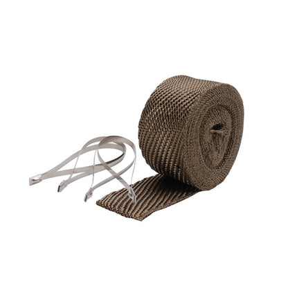 DEI Exhaust Wrap Kit - Pipe Wrap and Locking Tie - Titanium DEI