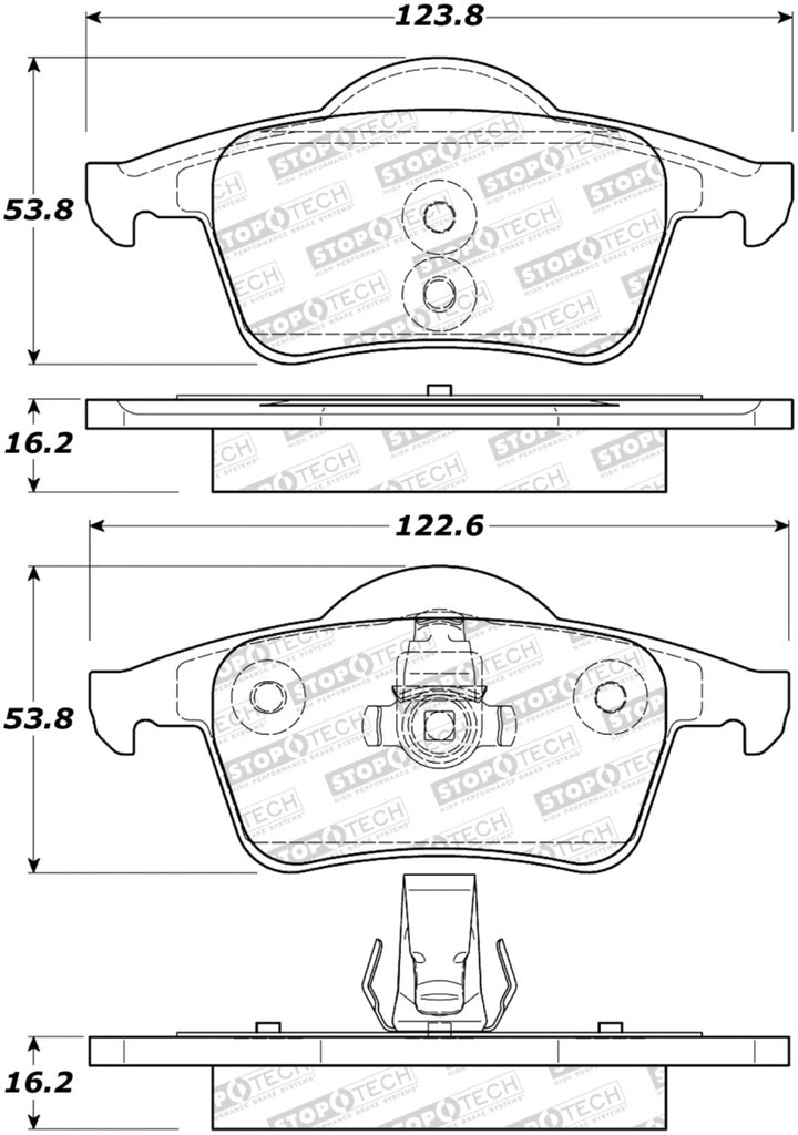 StopTech Performance 99-06 Volvo S80 Rear Brake Pads