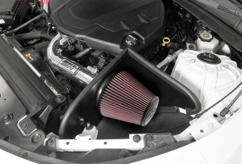 K&N 16-17 Chevy Camaro 3.6L Silver Typhoon Short Ram Intake K&N Engineering